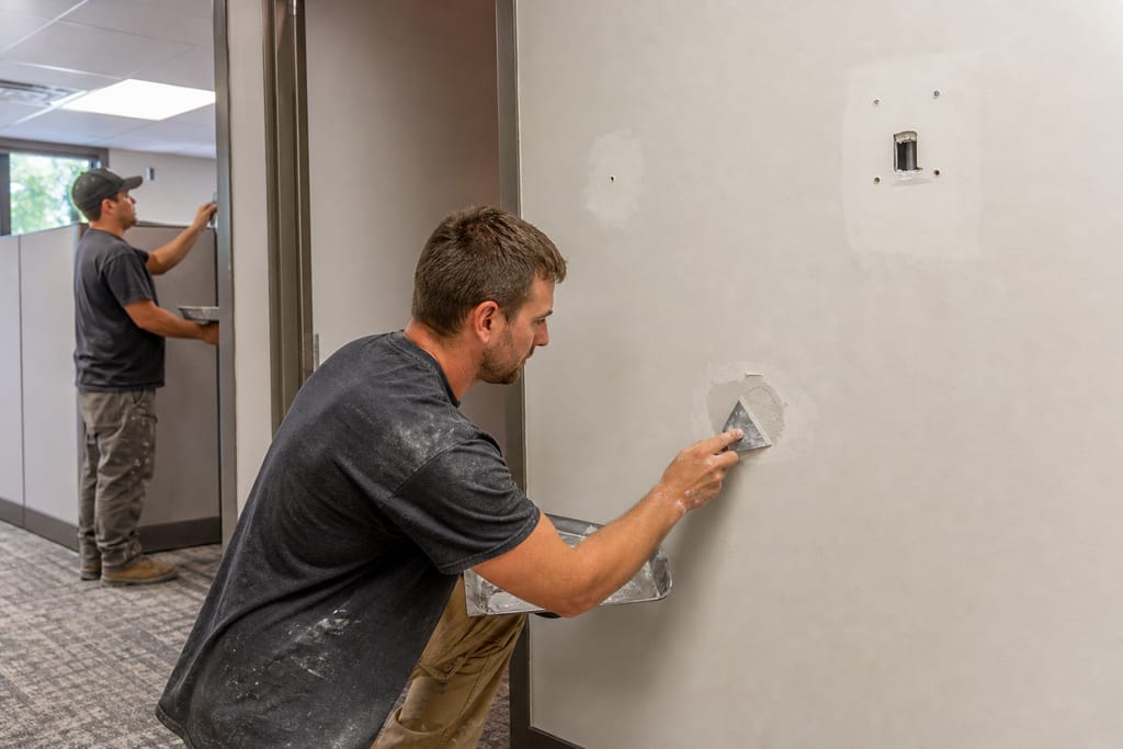 Office Wall Patching photo
